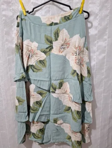 Saia midi estampada