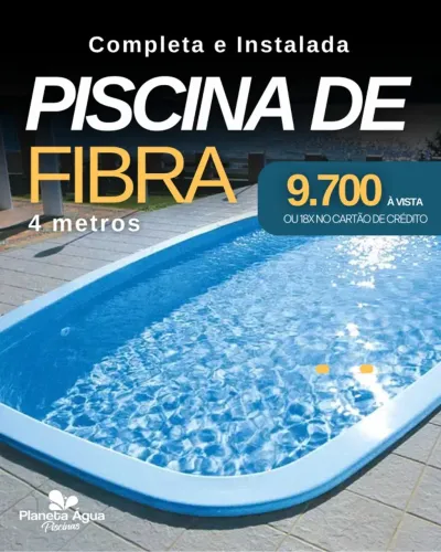 Piscina de 4 Metros com instalação 