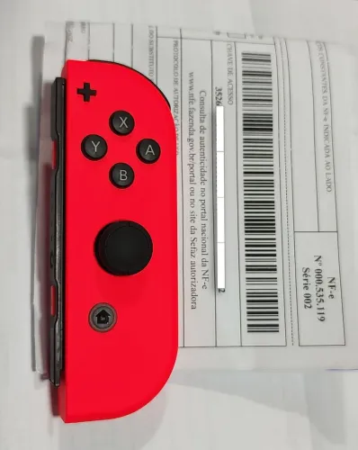 Controle Joy Con Vermelho Neon Novo c/ NF e Garantia