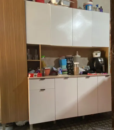 Armário de cozinha já desmontado