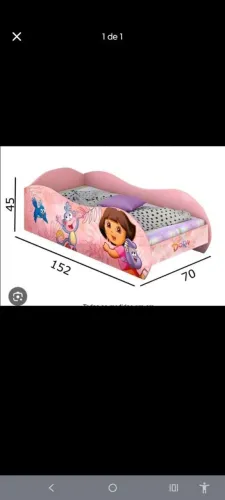 Mini cama infantil com colchão