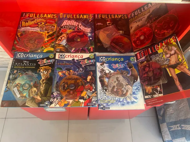 Coleção Revistas Fullgames + Disney CD Criança com CDs Originais