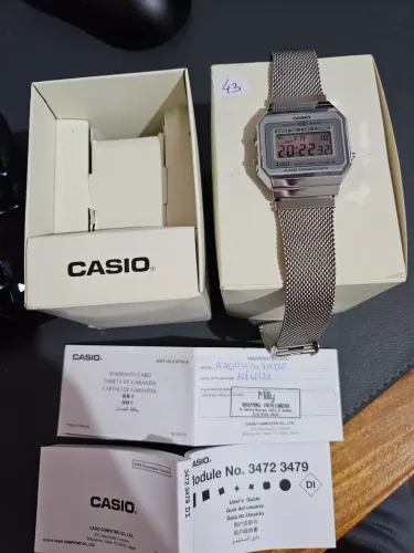 Casio Vintage A700WM-7ADF-SC Original Completo + Caixa e Manual