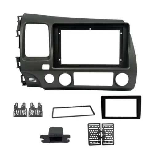 MOLDURA 9" COM ADAPTADOR PARA 6.8" E 7" HONDA CIVIC 2007/2011