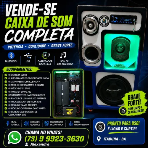 CAIXA DE SOM COMPLETA