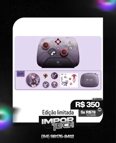 Controle 8bitdo ultimate 2 honkai star rail. @importech_084
