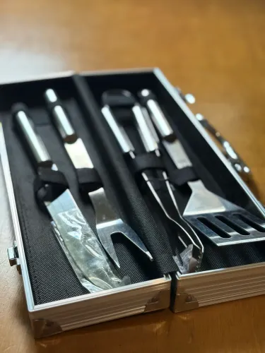 KIT CHURRASCO - 4 PÇS INOX - POLÍCIA FEDERAL