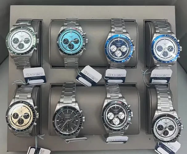 Relógio Estilo Longines Conquest Chronograph 42mm