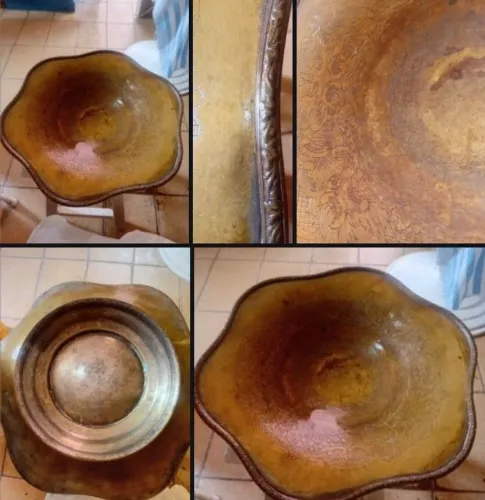 Fruteira vintage de prata