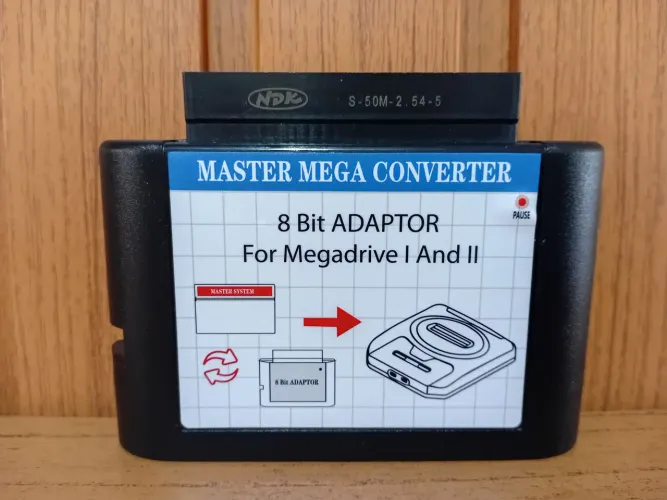 Adaptador de cartuchos de Master System para Mega Drive