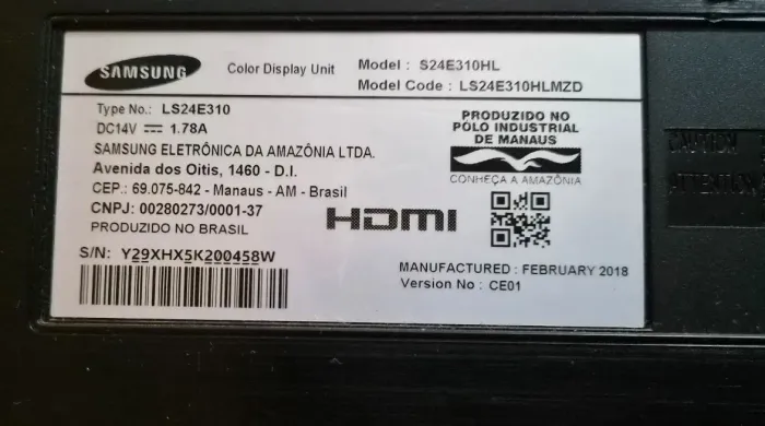 MONITOR SAMSUNG I24e310 24 polegadas