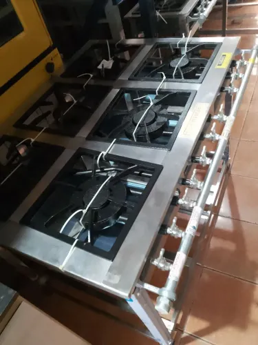 Fogão Inox Cristal Aço 30x30 Baixa Pressão Luxo