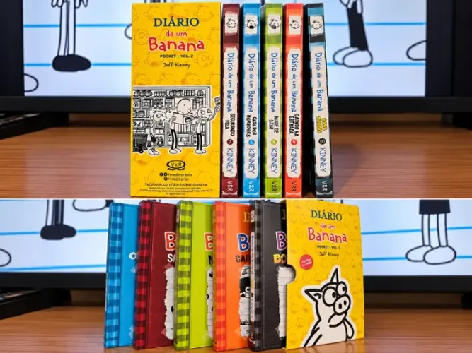 Box Diário de um Banana (versão Pocket Vol 2 - com 5 edições: 6 ,7, 8, 9 e 10 )