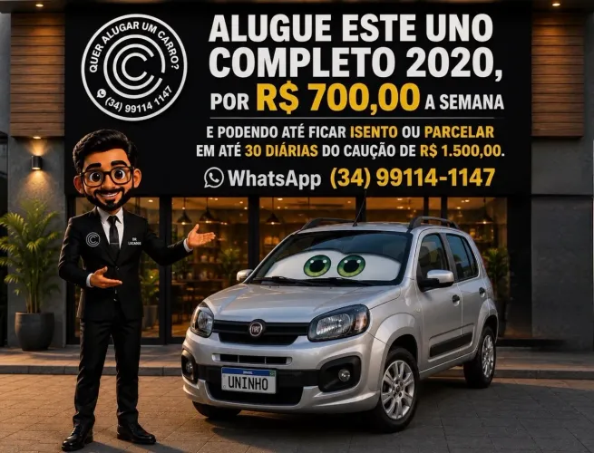 Aluguel de carro para motorista de aplicativo