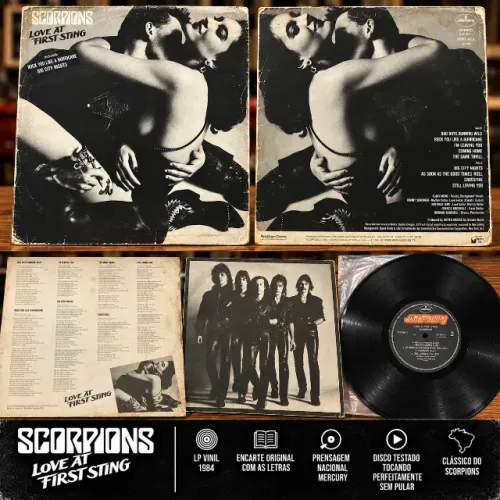 Scorpions - Love At First Sting LP Vinil 1984 Nacional + Encarte