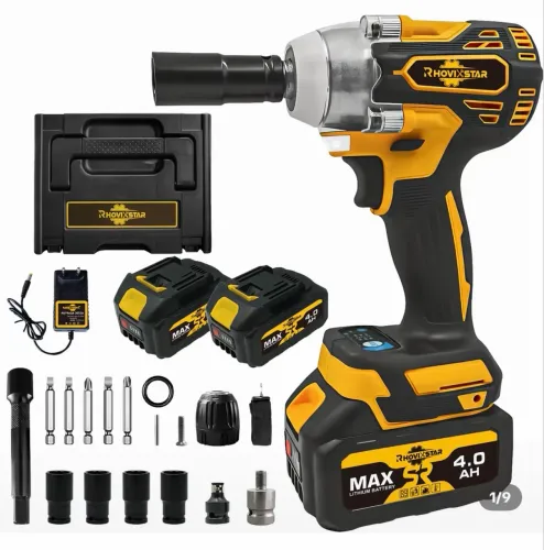Kit Chave de Impacto 68VF Sem Fio 3 em 1 | Parafusadeira/Furadeira | 2 Baterias | SU...