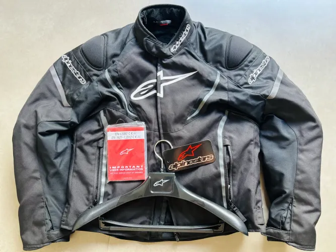 Jaqueta Alpinestars T-jaws V3 Wp Preto Tamanho G - Nota Fiscal e manuais - Impermeável