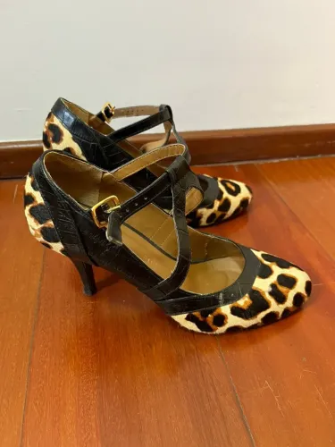 Scarpin animal print