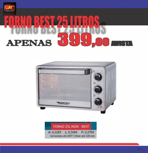 Forno Best 25 litros Novo