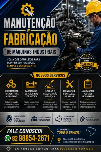 Fabricaçao e manutenção de máquinas e estruturas metálicas