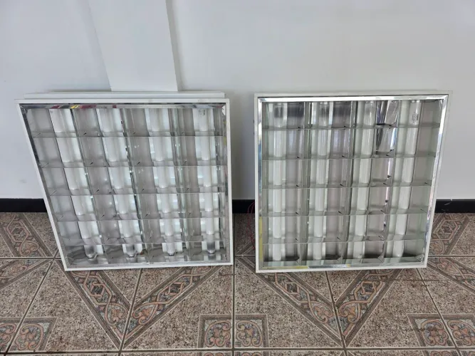 Luminária de embutir lâmpada flurescente 62 cm 2 unidades