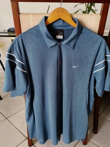 Camisa Nike Casual Botões Dri-Fit