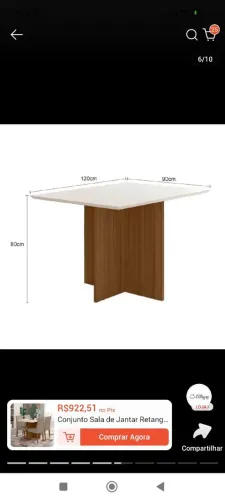 Mesa com cadeiras 