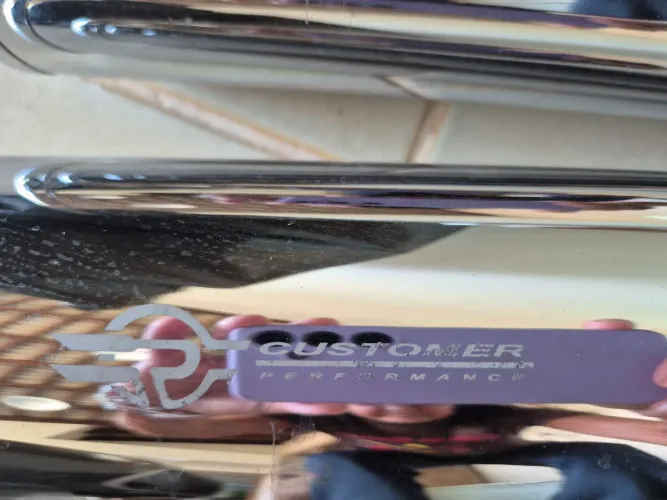 Ponteira Customer, cromada, para Harley Davidson modelo Heritage 