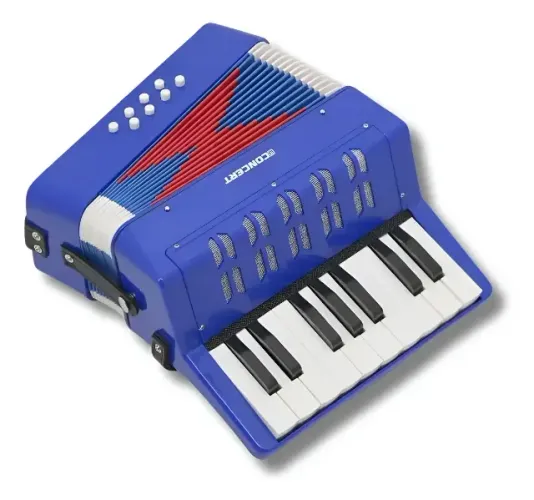 Acordeon 3 Baixos Infantil Concert Ca8 Bl (azul)