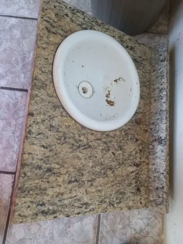 Pia banheiro Mármore 