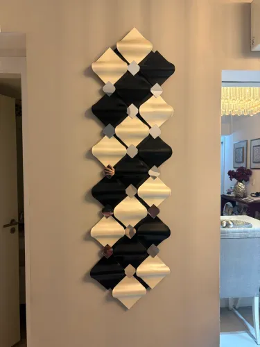 Painel decorativo em inox