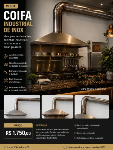 Coifa industrial