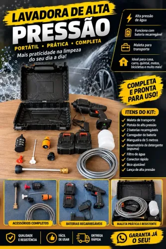 Lavadora Alta Pressão Portátil
