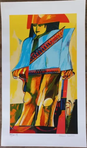 Gravura de Aldemir Martins - Quadro em serigrafia   