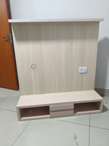 Painel para TV Planejado em MDF Puro - Marcenaria - Suporte e Tomadas Embutidas