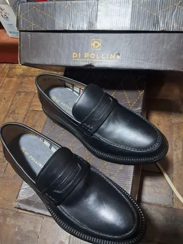 Sapato couro legítimo Di Pollini
