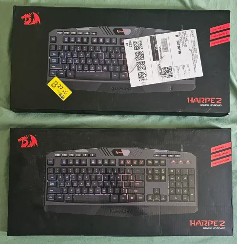 Teclado Gammer com Membrana - Redragon Harpe 2. Novo com NF e Garantia.