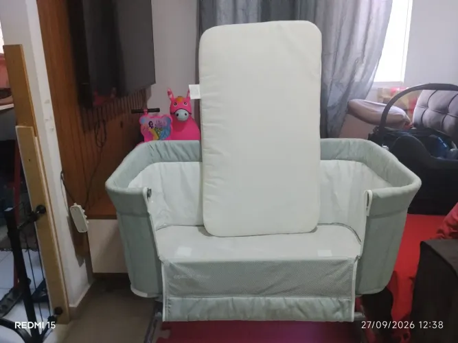 Conjunto Berço tipo Moisés + bebê conforto + cadeira de descanso