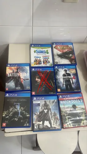 Jogos PLAY STATION 4 todos do anúncio