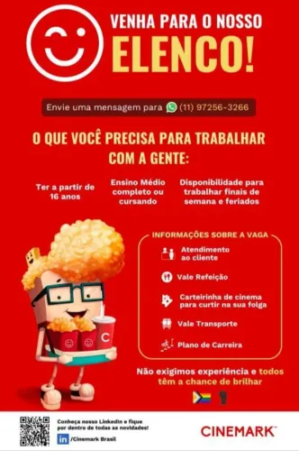 Profissional de Atendimento ao Cliente - CLT/  Intermitente 
