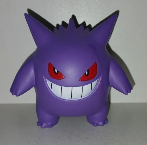 BONECO ACTION FIGURE MINIATURA POKEMON GENGAR CICATRIZ NO ROSTO