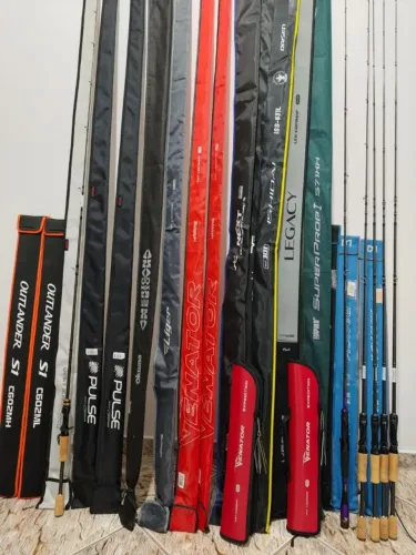 Varas de pesca, várias marcas e modelos, Redai, Saint, Marine, Daisen, Mavllos