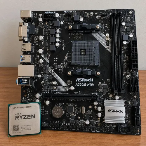 A320m Hd asrock + Ryzen 3 3200g 