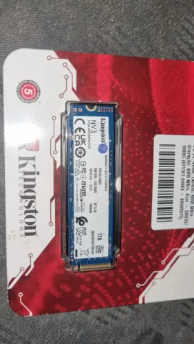 Kingston NV3,1 TB,M.2 2280,PCIe 4.0 x4,NVMe, Leitura: 6000 MB/s Escrita 4000 /Novo Lacrado
