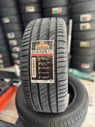 Pneu 215/50/17 Remold Crystone borracha vipa (instalação grátis)