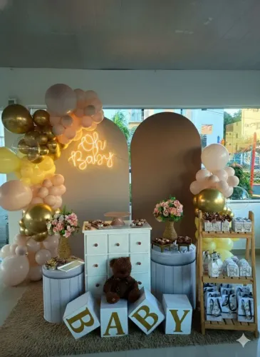 Decoração baby chá