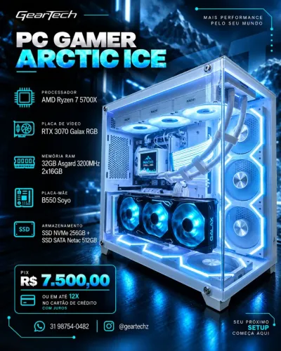 PC Gamer Ryzen 7 5700X + RTX 3070 + 32GB RAM