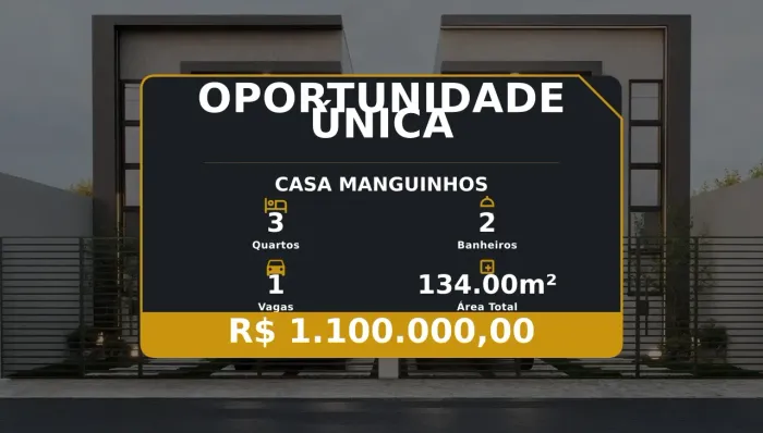 Exclusiva Casa Duplex em Manguinhos - Perfeita para Você