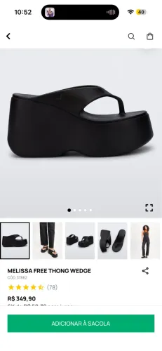 Melissa Free Thong Wedge