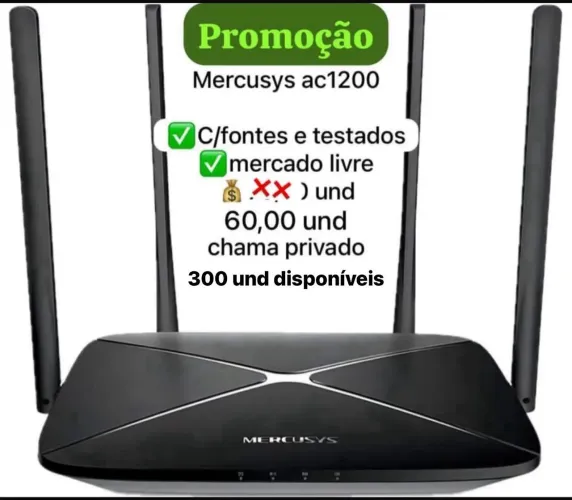 Roteador mercusys ac1200 Lote com 30un